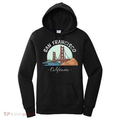 California San Francisco Gift Golden Gate Bridge Souvenir Women's Hoodie