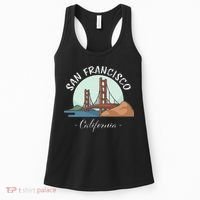 California San Francisco Gift Golden Gate Bridge Souvenir Women's Tank Top thumb 0