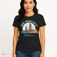 California San Francisco Gift Golden Gate Bridge Souvenir Women's T-Shirt thumb 4