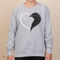 Crow S For Women Heart Cute Crow Women's Sweatshirt thumb 0