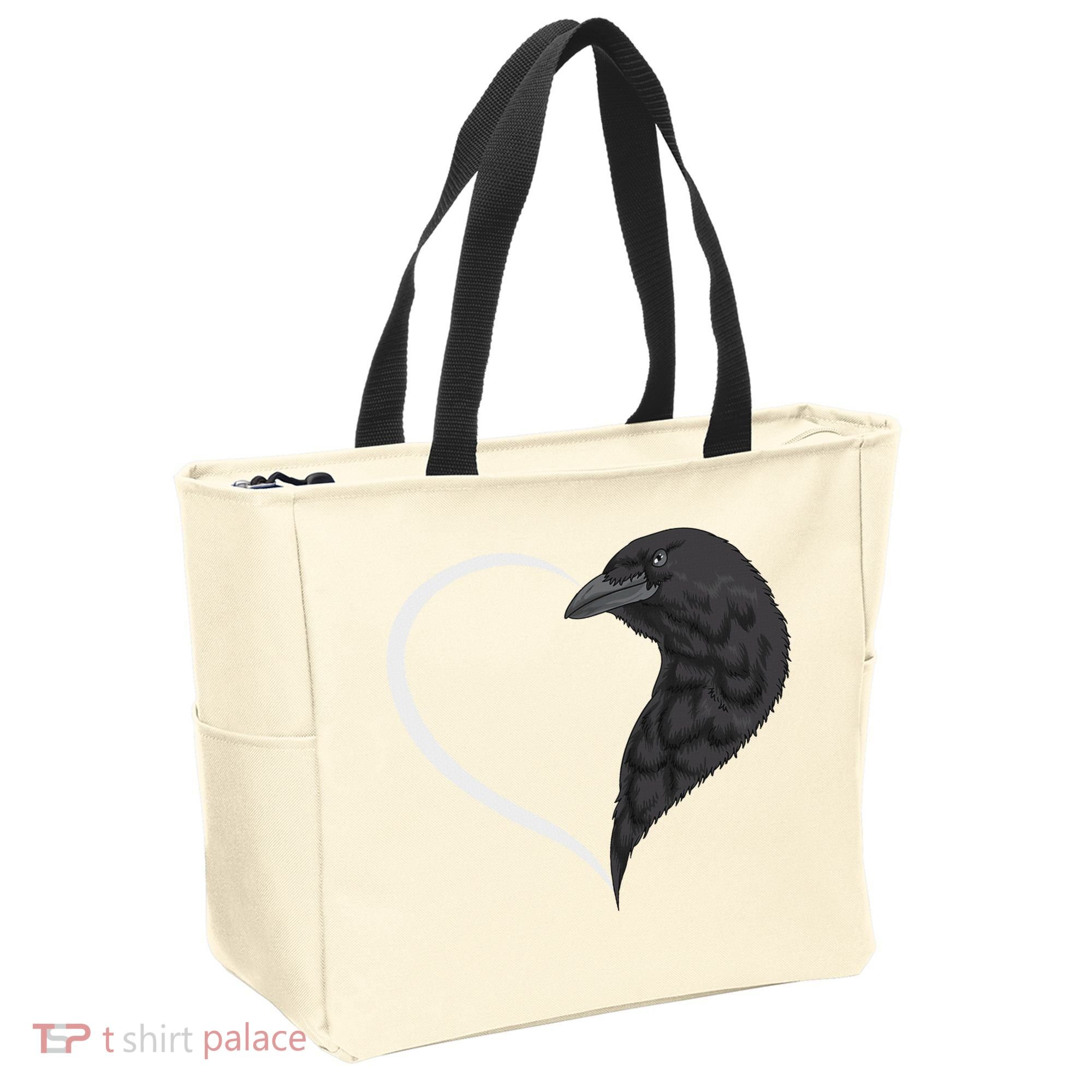 Crow S For Women Heart Cute Crow Tote Bag