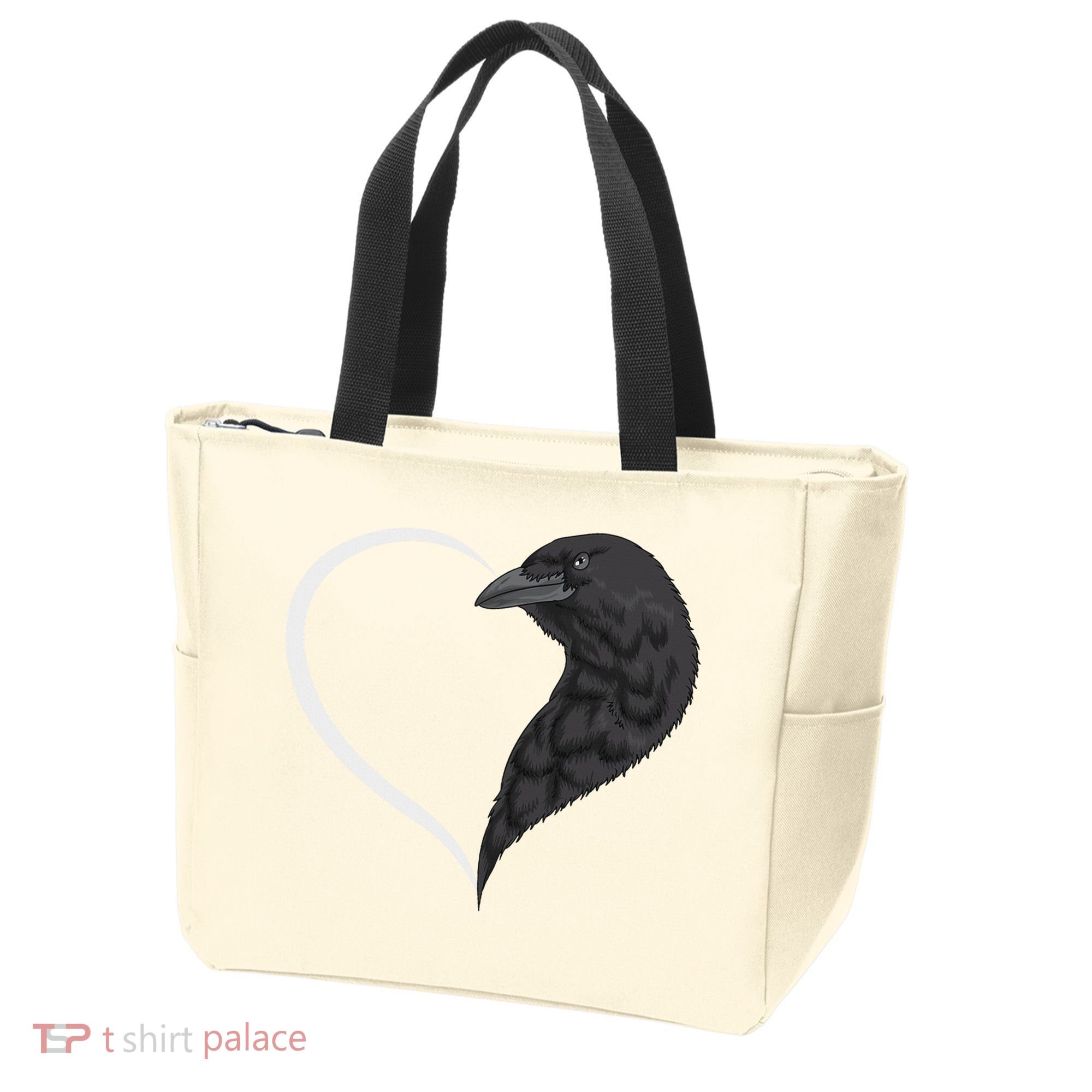Crow S For Women Heart Cute Crow Tote Bag
