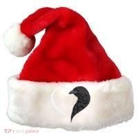 Crow S For Women Heart Cute Crow Santa Hat thumb 0