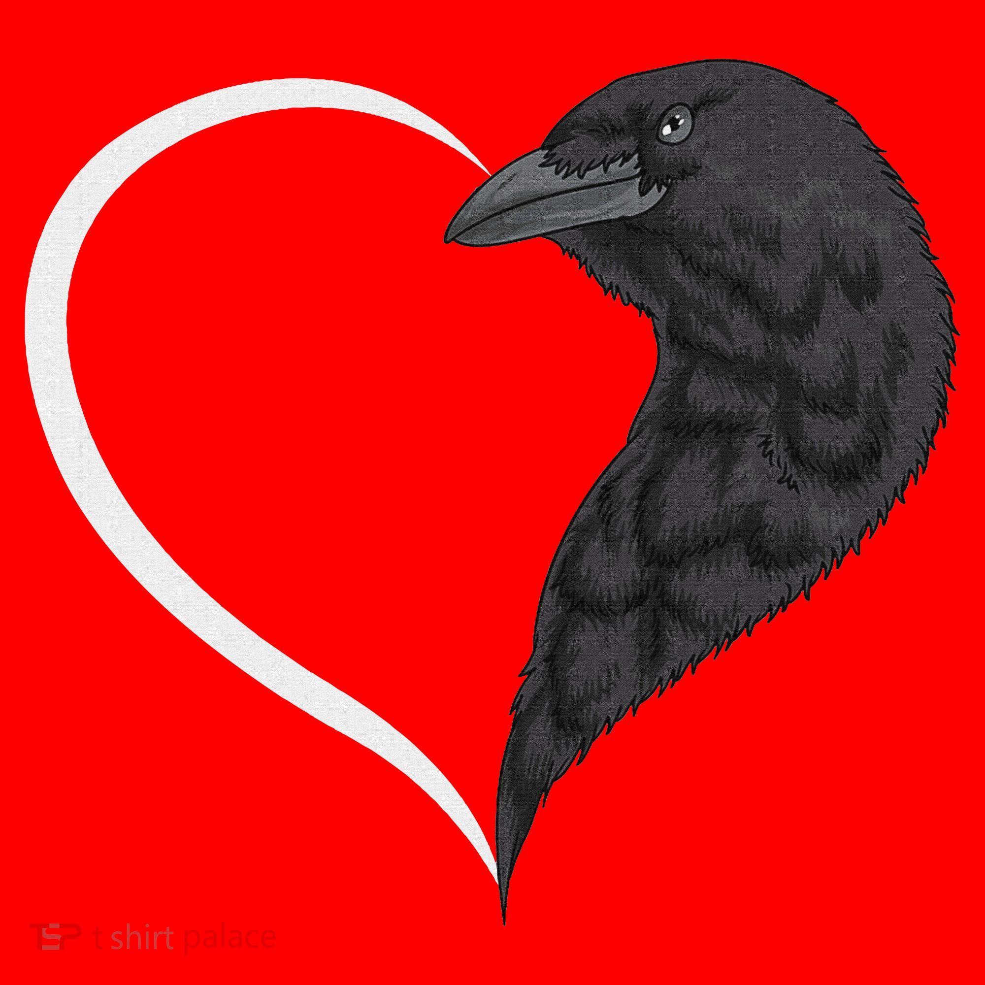 Crow S For Women Heart Cute Crow Santa Hat