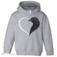 Crow S For Women Heart Cute Crow Toddler Hoodie thumb 0