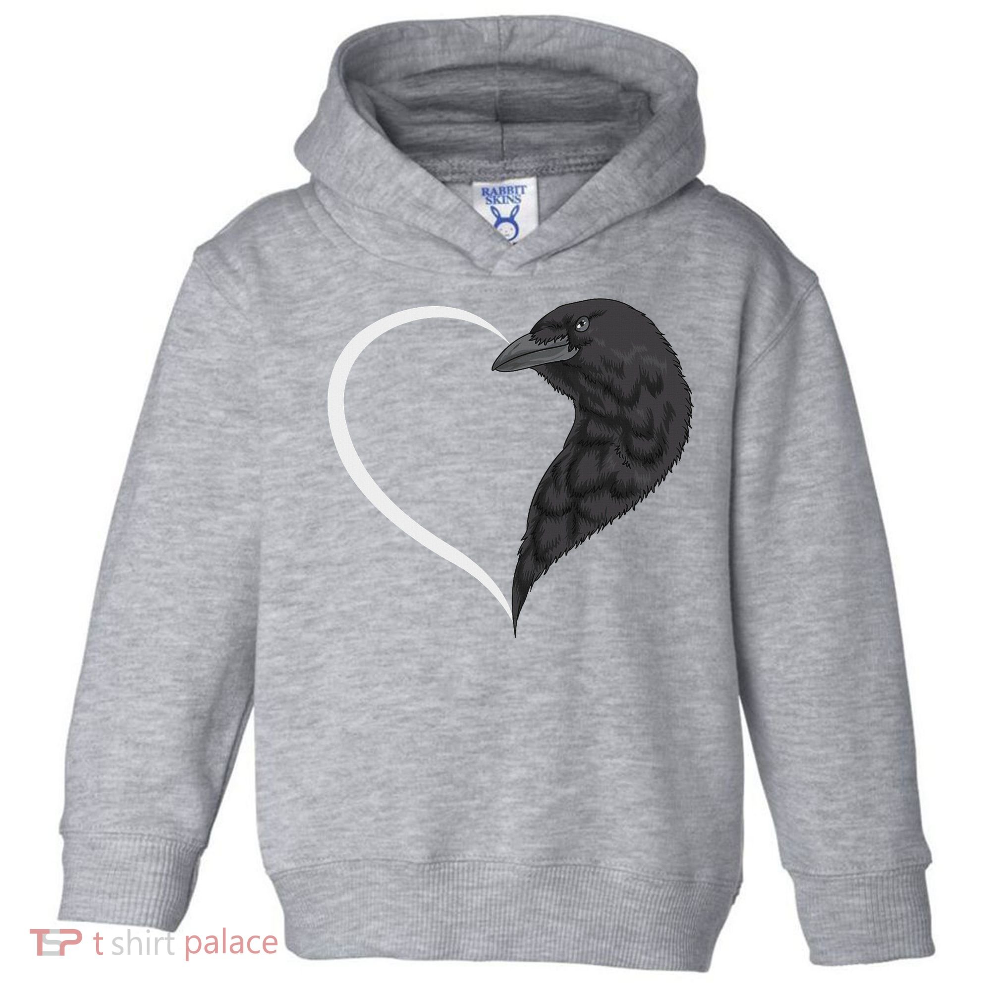 Crow S For Women Heart Cute Crow Toddler Hoodie