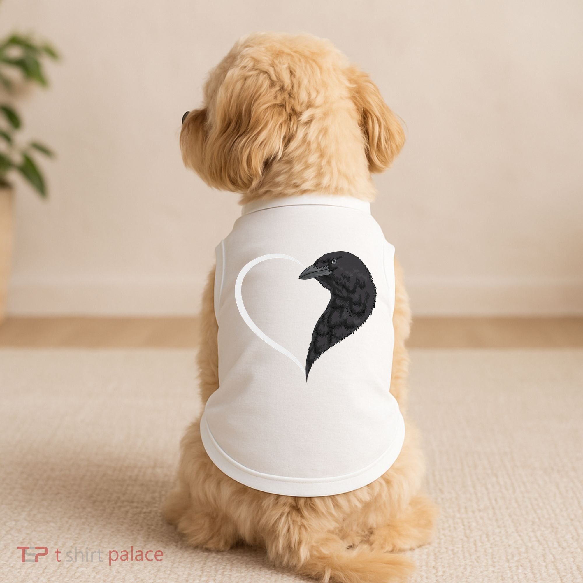 Crow S For Women Heart Cute Crow Doggie Tank