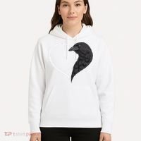 Crow S For Women Heart Cute Crow Hoodie thumb 5