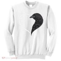 Crow S For Women Heart Cute Crow Sweatshirt thumb 0