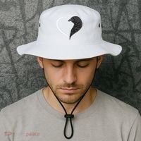 Crow S For Women Heart Cute Crow Bucket Hat thumb 2