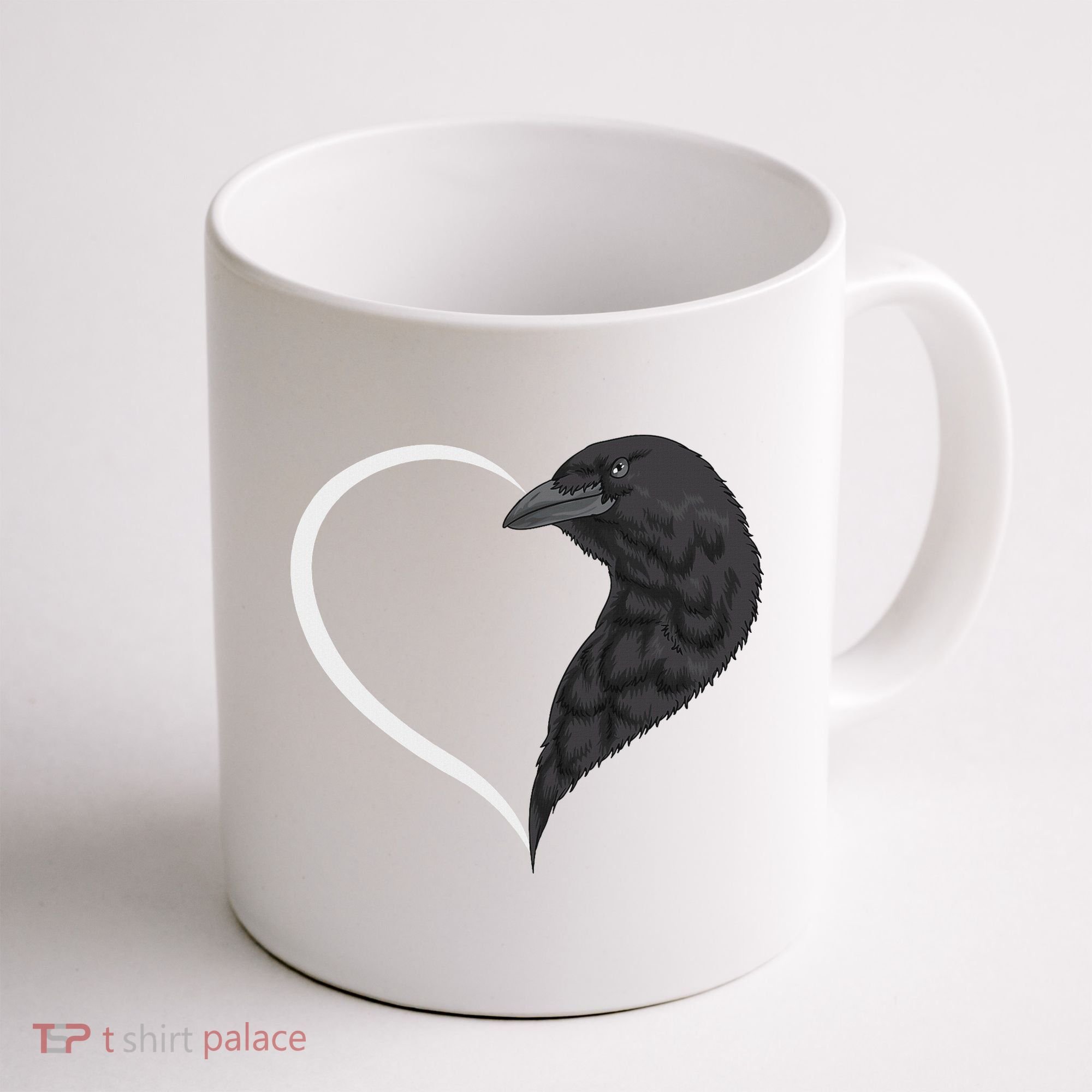 Crow S For Women Heart Cute Crow Coffee Mug