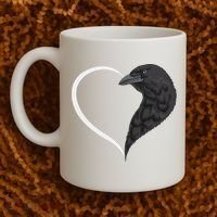 Crow S For Women Heart Cute Crow Coffee Mug thumb 2