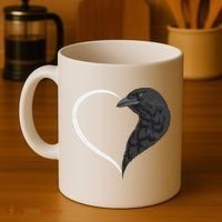 Crow S For Women Heart Cute Crow Coffee Mug thumb 4