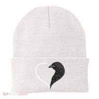Crow S For Women Heart Cute Crow Beanie thumb 0