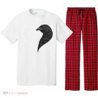 Crow S For Women Heart Cute Crow Pajama Set thumb 0