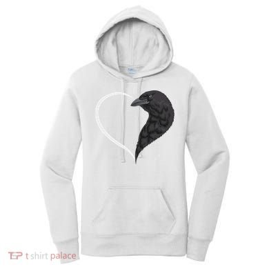 Crow S For Women Heart Cute Crow Women's Hoodie