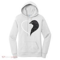 Crow S For Women Heart Cute Crow Women's Hoodie thumb 0
