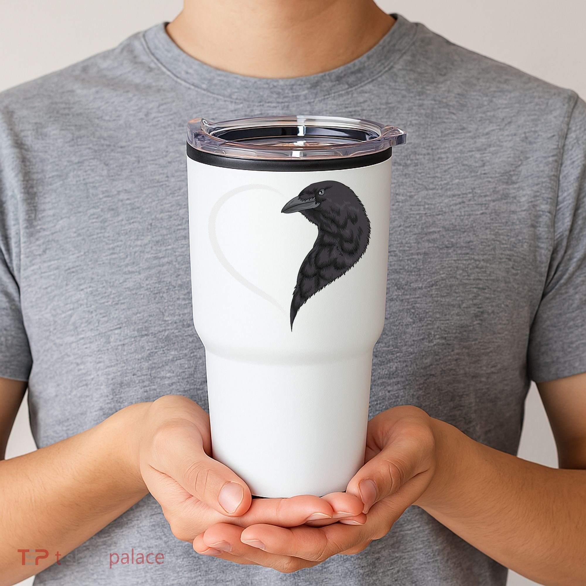 Crow S For Women Heart Cute Crow Tumbler