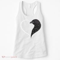 Crow S For Women Heart Cute Crow Women's Tank Top thumb 0
