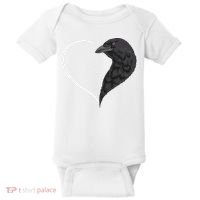 Crow S For Women Heart Cute Crow Baby Bodysuit thumb 0