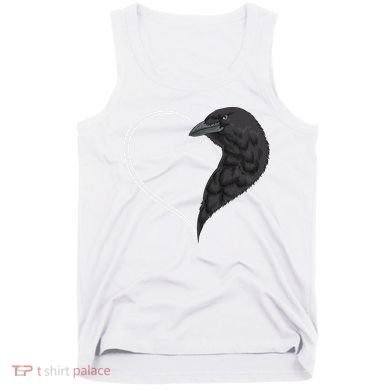 Crow S For Women Heart Cute Crow Tank Top