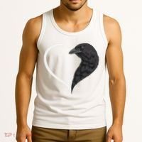 Crow S For Women Heart Cute Crow Tank Top thumb 3