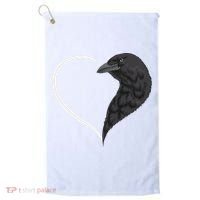 Crow S For Women Heart Cute Crow Golf Towel thumb 0