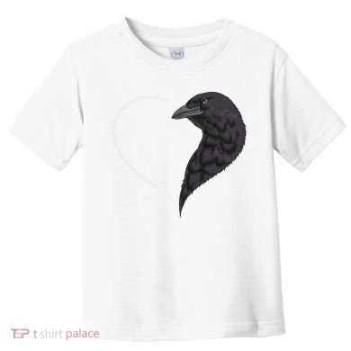 Crow S For Women Heart Cute Crow Toddler T-Shirt