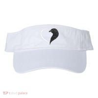 Crow S For Women Heart Cute Crow Visor thumb 0