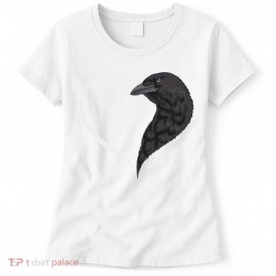 Crow S For Women Heart Cute Crow Women's T-Shirt