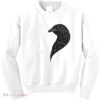 Crow S For Women Heart Cute Crow Kids Sweatshirt thumb 0