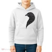 Crow S For Women Heart Cute Crow Kids Hoodie thumb 4