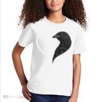 Crow S For Women Heart Cute Crow Kids T-Shirt thumb 2