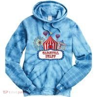 Carnival Staff For Circus Event Staff & Ringmaster Lover Tie Dye Hoodie thumb 0