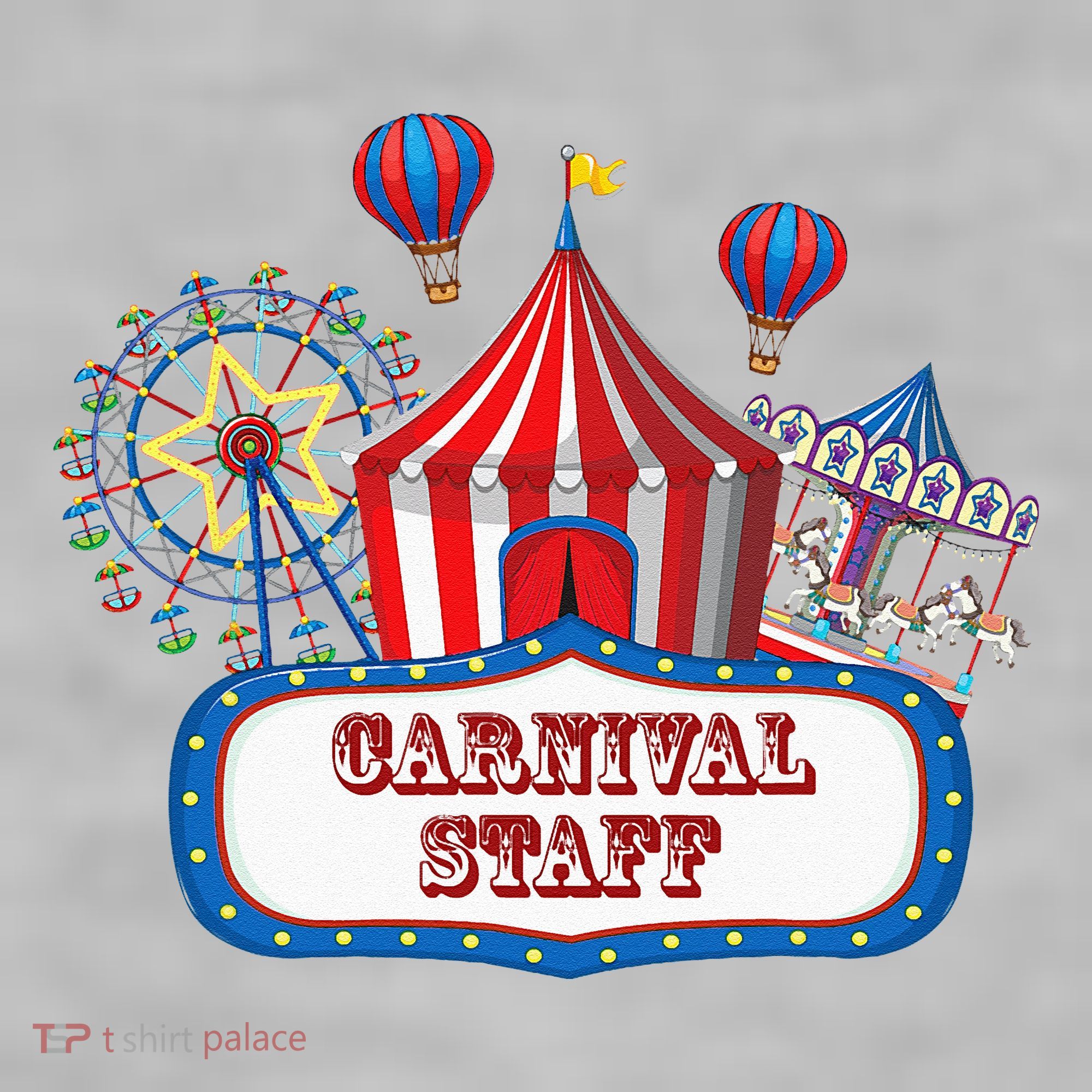 Carnival Staff For Circus Event Staff & Ringmaster Lover Ladies PosiCharge Tri-Blend Wicking Tank