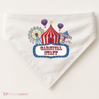 Carnival Staff For Circus Event Staff & Ringmaster Lover USA-Made Doggie Bandana