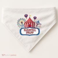 Carnival Staff For Circus Event Staff & Ringmaster Lover USA-Made Doggie Bandana thumb 0
