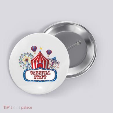 Carnival Staff For Circus Event Staff & Ringmaster Lover Button