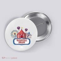 Carnival Staff For Circus Event Staff & Ringmaster Lover Button thumb 0