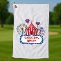 Carnival Staff For Circus Event Staff & Ringmaster Lover Golf Towel thumb 1