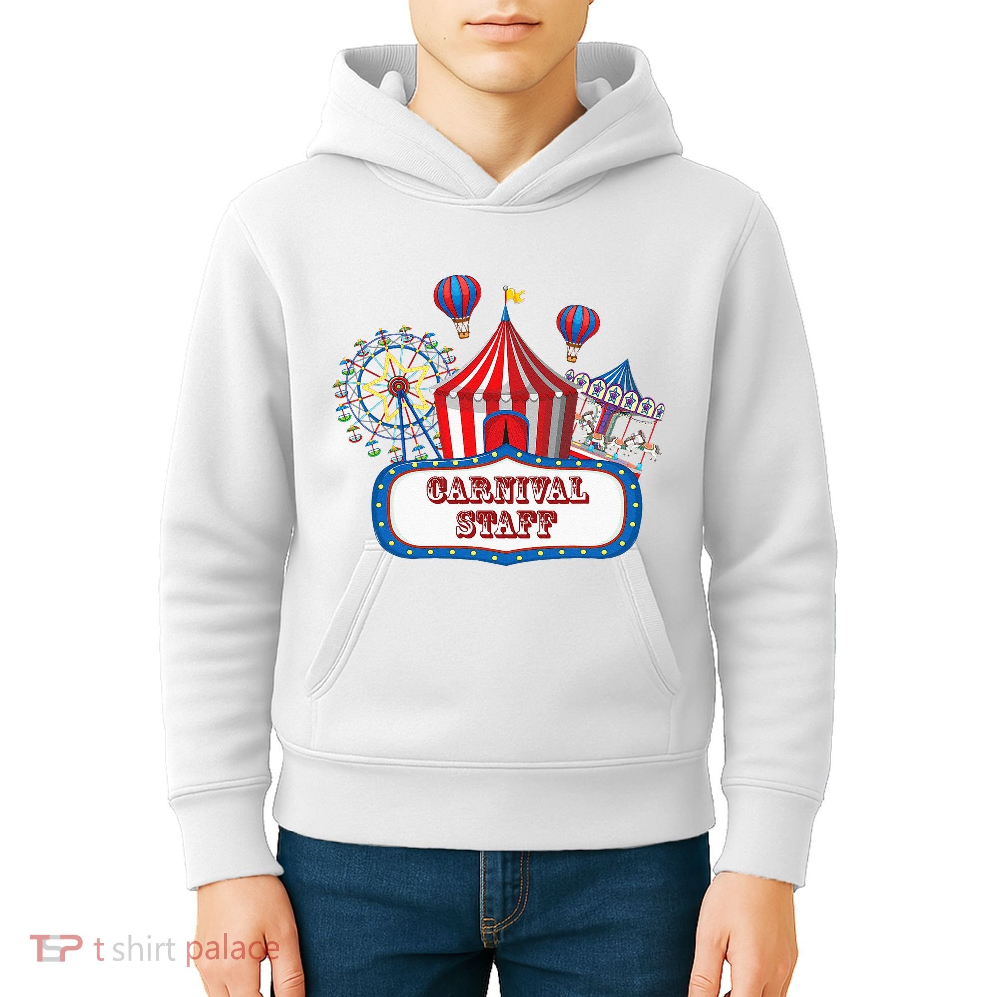 Carnival Staff For Circus Event Staff & Ringmaster Lover Kids Hoodie