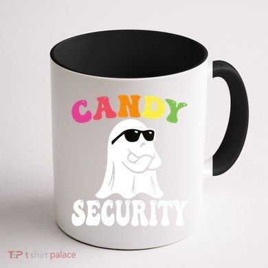 Candy Security Funny Halloween Costume Coffee Mug back