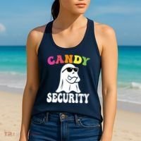 Candy Security Funny Halloween Costume Women's Tank Top thumb 2