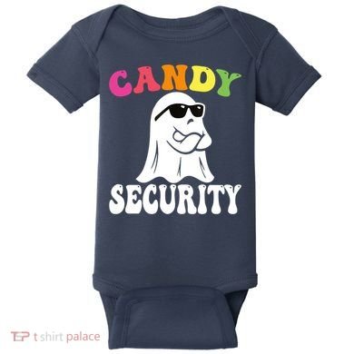 Candy Security Funny Halloween Costume Baby Bodysuit