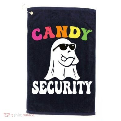 Candy Security Funny Halloween Costume Golf Towel