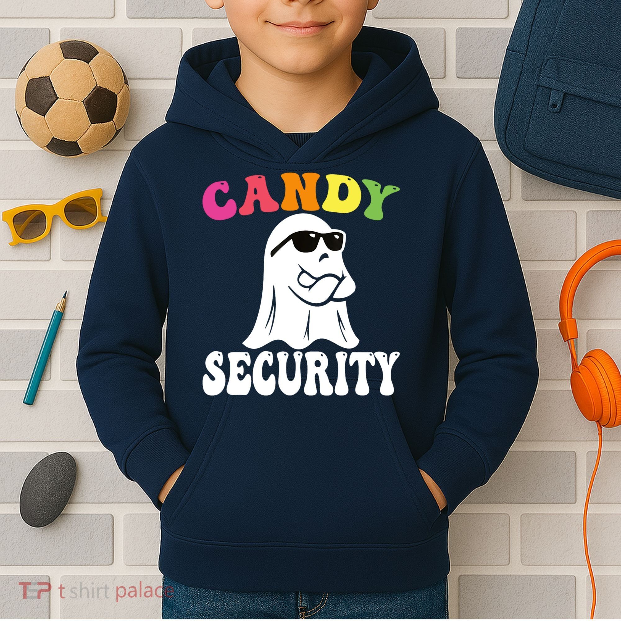 Candy Security Funny Halloween Costume Kids Hoodie