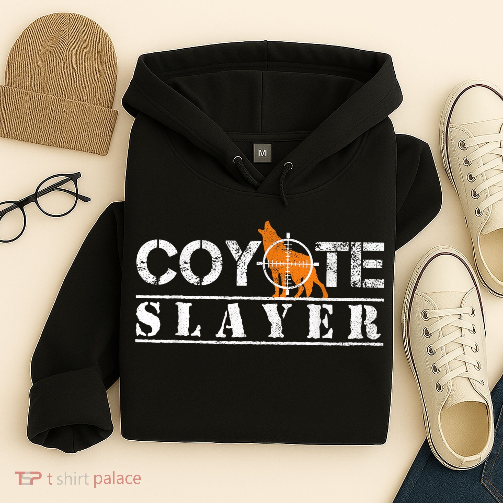 Coyote Slayer Funny Hunting For Coyote Hunters Hoodie