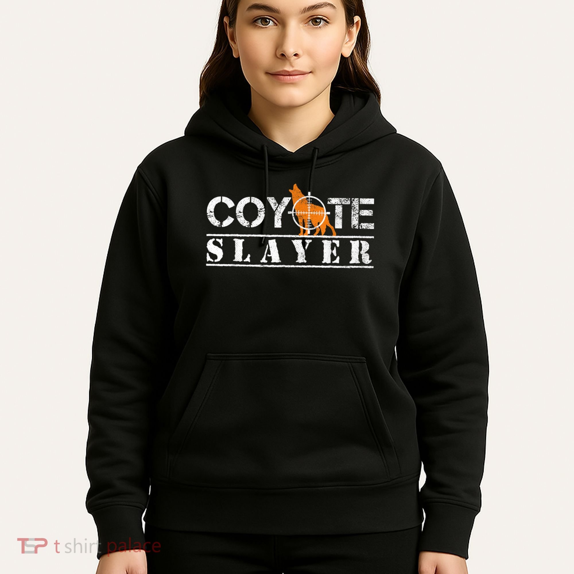 Coyote Slayer Funny Hunting For Coyote Hunters Hoodie