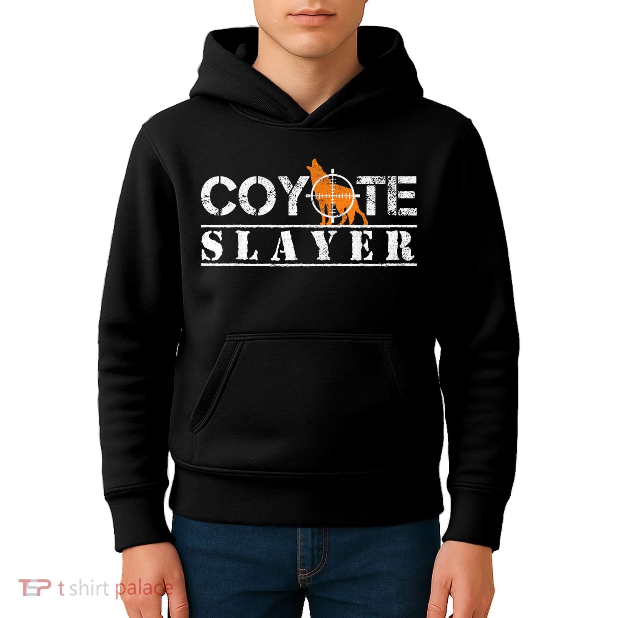 Coyote Slayer Funny Hunting For Coyote Hunters Kids Hoodie