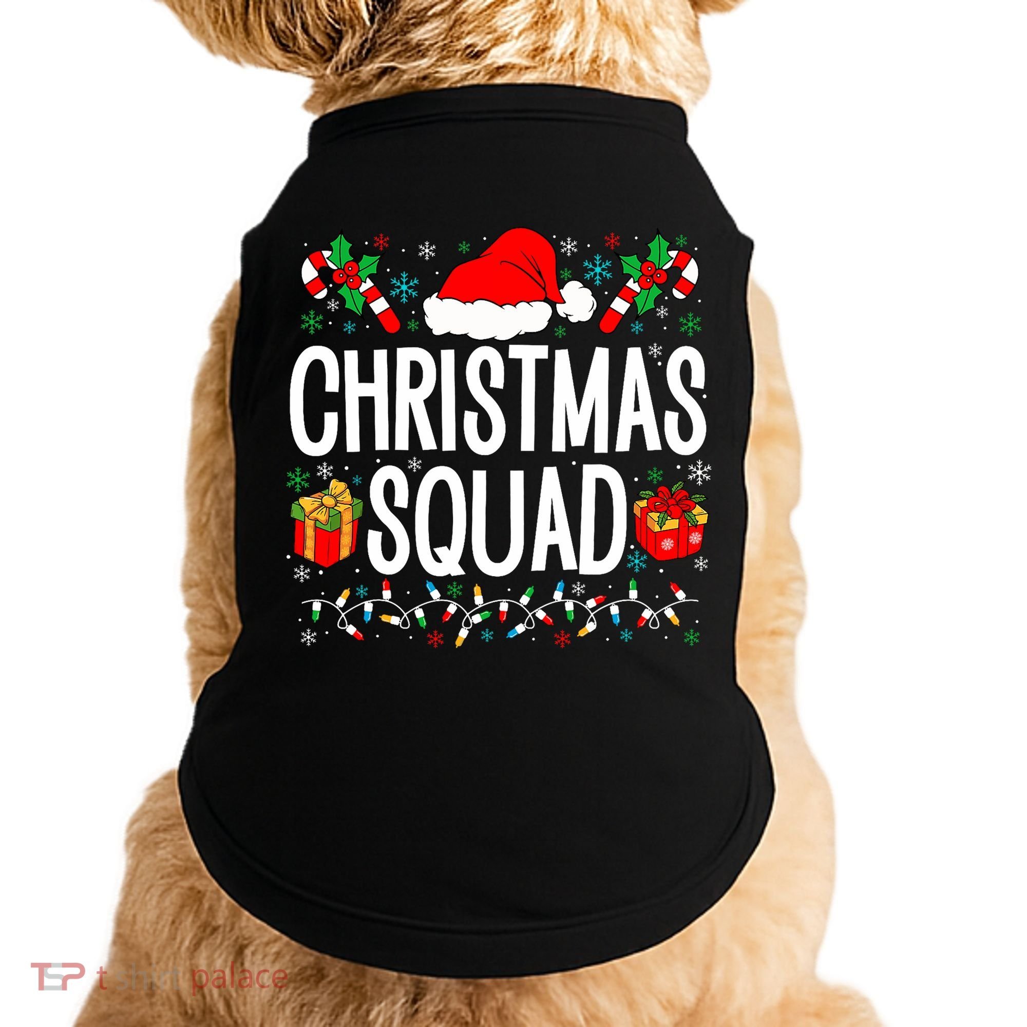 Christmas Squad Family Group Matching Christmas Pajama Party Doggie Tank